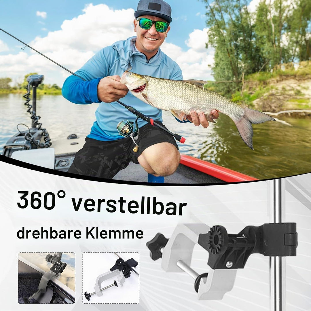 Fischfinderhalterung, Fischfinder Angeln Halterung 360 Grad Schwenkbarer Aluminiumlegierung Fischfin