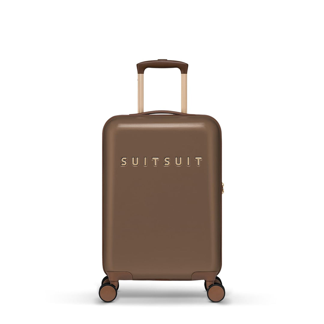 SUITSUIT Fab Seventies – Handgepäck-Koffer – TSA-Schloss – 4 Rollen – 33L – 55 cm – Braun Cocoa Brow