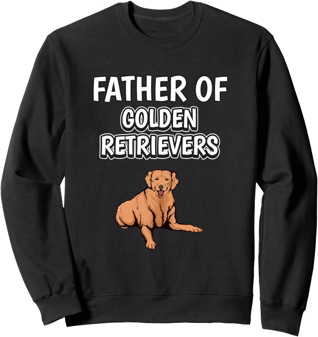 Herren Jungen Goldie Papa Vatertag Golden Retriever Sweatshirt