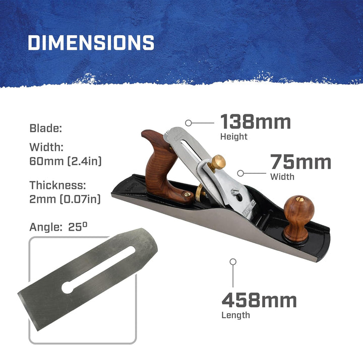 Faithfull - Nr.6 Fore Plane - FAIPLANE6, Multi-colord