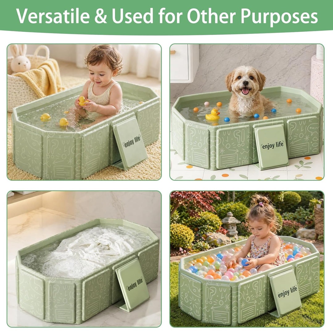 Faltbare Kinderbadewanne – Multifunktionale Badewanne für Dusche, platzsparend und tragbar, ideal fü