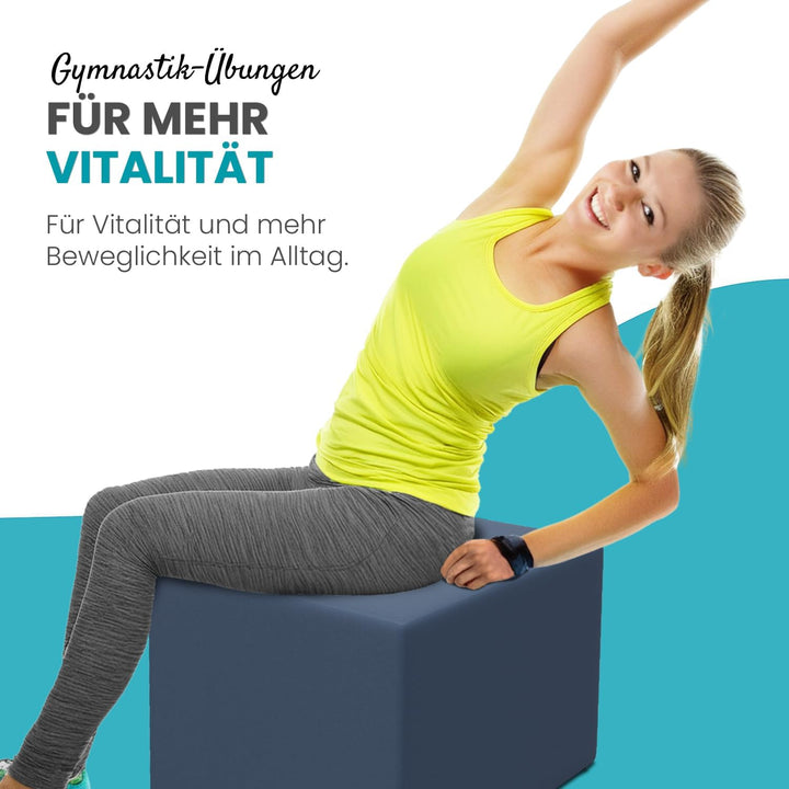 maxVitalis Orthopädischer Bandscheibenwürfel, Stufenlagerungswürfel zur orthopädischen Stufenlagerun
