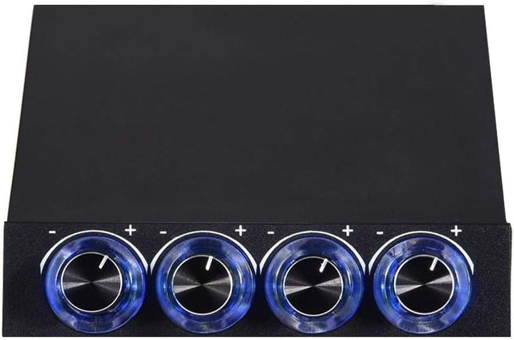 Lüfterdrehzahlregler für PC, Geschwindigkeitsregler mit 4 einstellbaren Kanälen für Computer Ventila