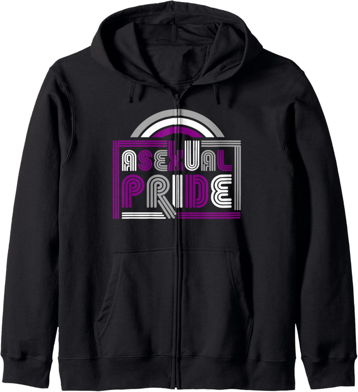 Asexual Pride Flag Stuff Cute Rainbow Retro Aesthetic Kapuzenjacke