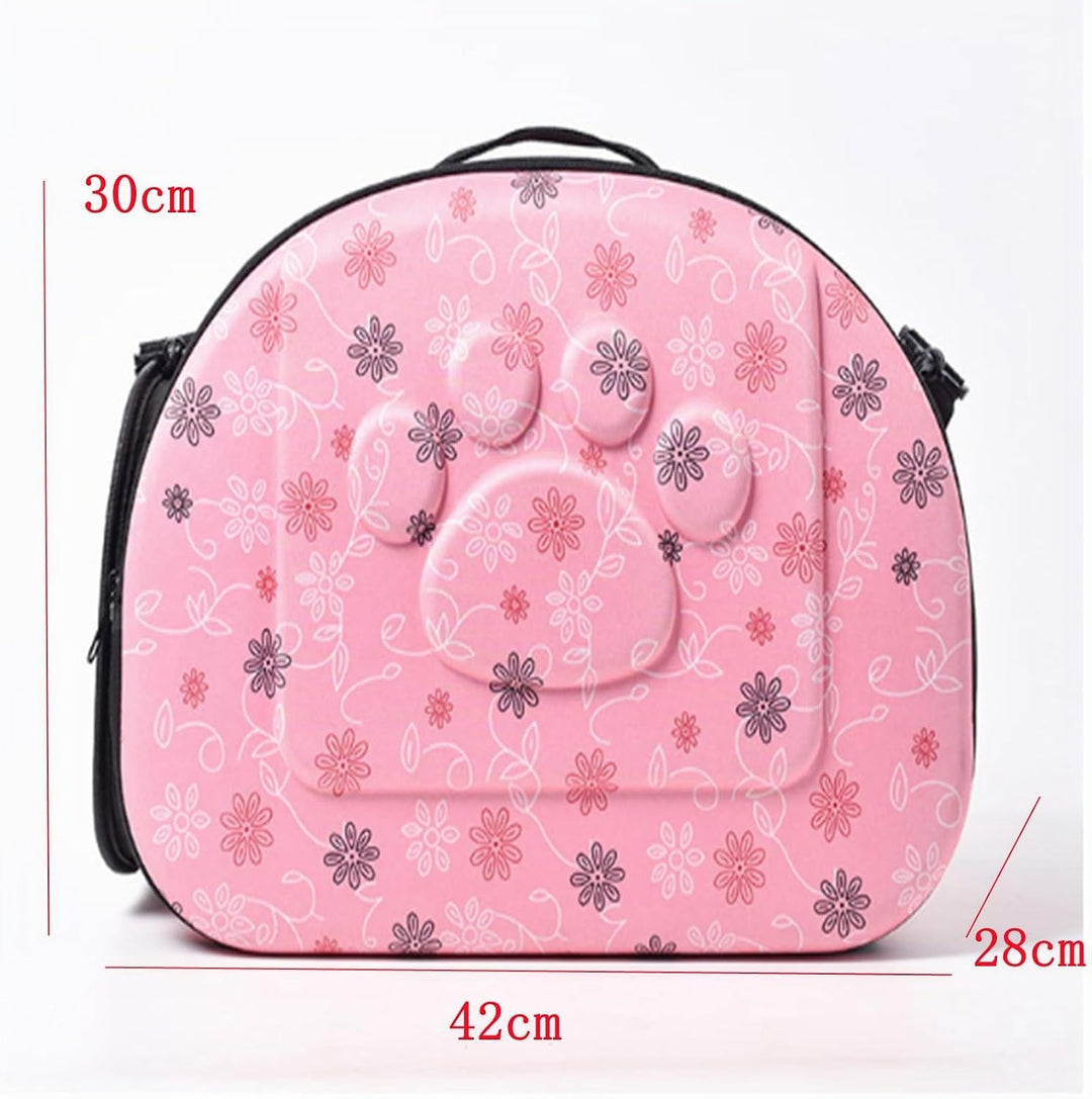 Tragetasche Katze, Atmungsaktive Hundebox Faltbar Mit Schultergurt 42X28X30cm,Hundetasche für Kleine