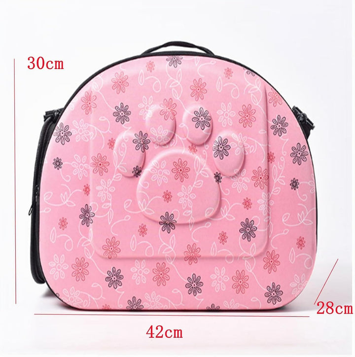 Tragetasche Katze, Atmungsaktive Hundebox Faltbar Mit Schultergurt 42X28X30cm,Hundetasche für Kleine