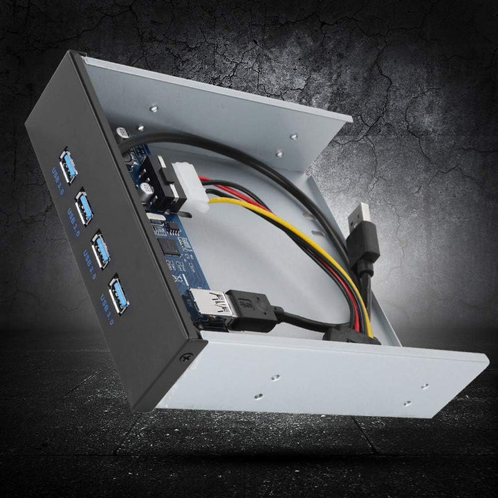 ASHATA USB-CD-ROM-Treiber auf der Frontplatte Treiber-Hub PCI-E an 4 Schnittstellen USB3.0 Frontpane