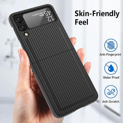 COQUE Galaxy Z Flip 3 5G Hülle,Ultradünne All-Inclusive Handyhülle mit Klappbildschirm,Faltbare Hand