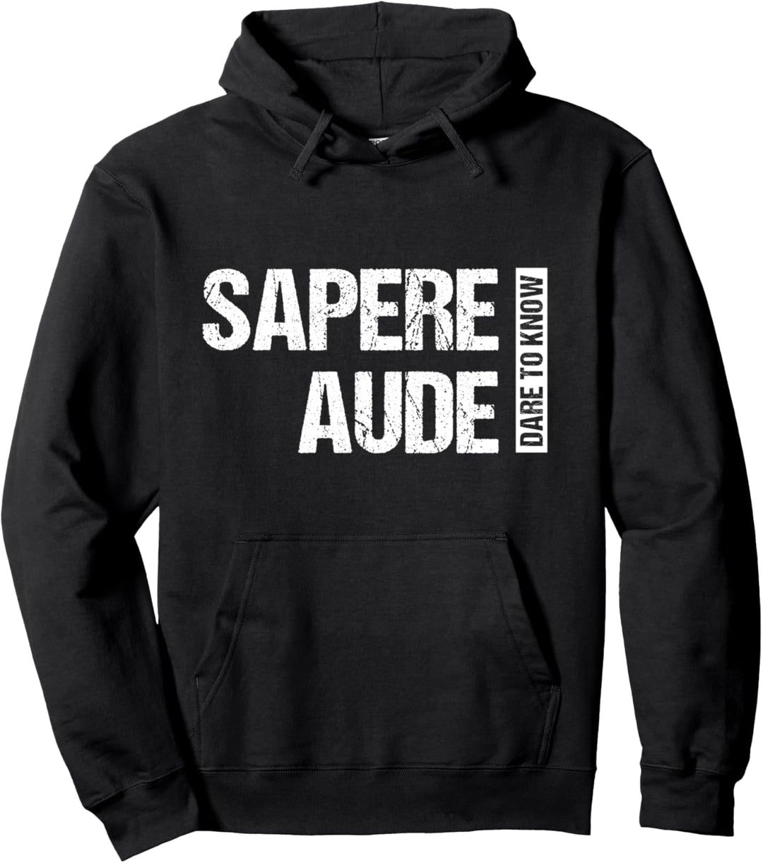 Sapere Aude Dare To Know Geschenk Immanuel Kant Philosophie Pullover Hoodie