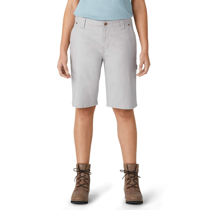 Dickies Damen Hickory Stripe Carpenter Jeans-Shorts 2 Rinsed Alloy, 2 Rinsed Alloy