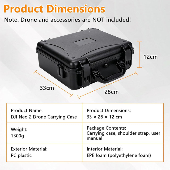 Koffer Für DJI Neo2-Drohne, Die N3-Fernbedienung Und Datenkabel Usw | Dji Neo2 Case,Wasserdicht,Stos