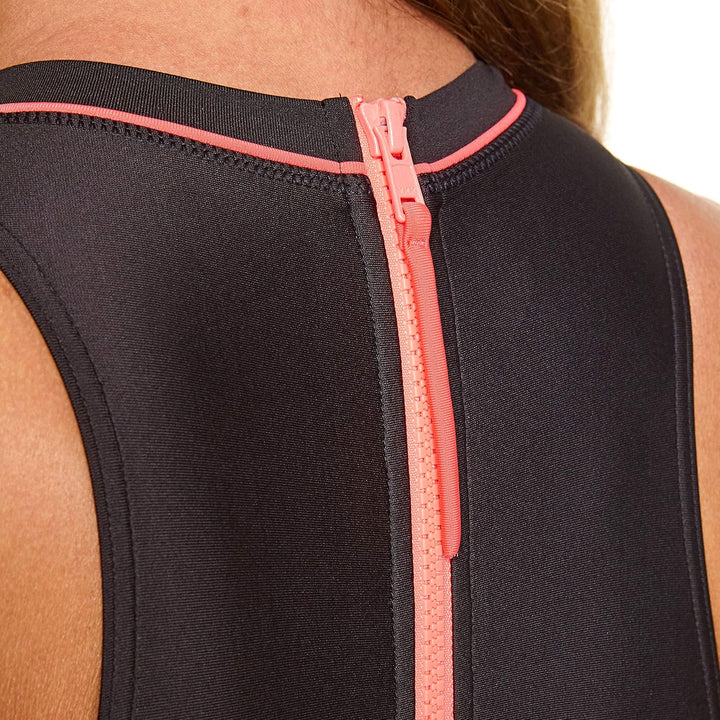 Zoggs Damen Cable Zipped Hi Neck Badeanzug 42 Schwarz, 42 Schwarz