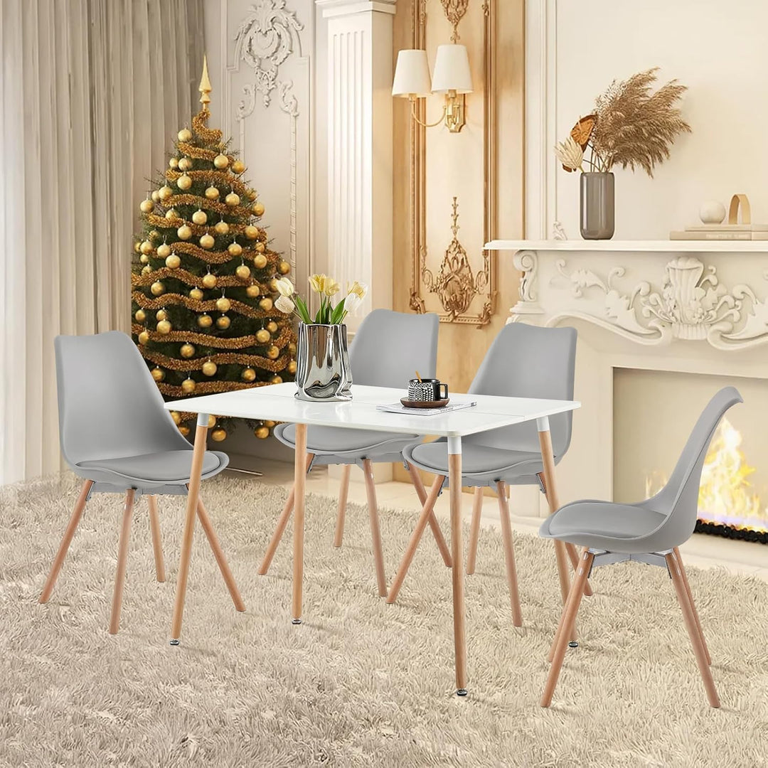 buybyroom Esszimmerstühle 4er Set Polsterstuhl Küchenstühle Sitzfläche Rückenlehne Wohnzimmerstuhl E