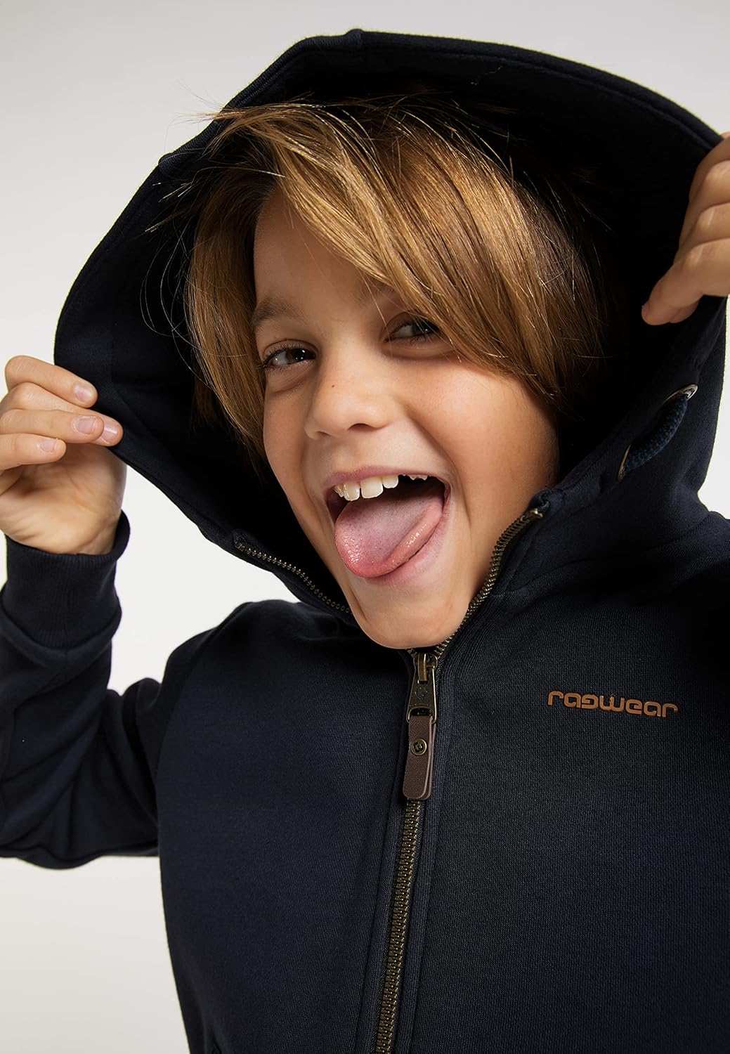 Ragwear Honza Zip Jungen Sweatjacke Sweatshirt mit Kapuze und Reissverschluss Übergangsjacke Sweater