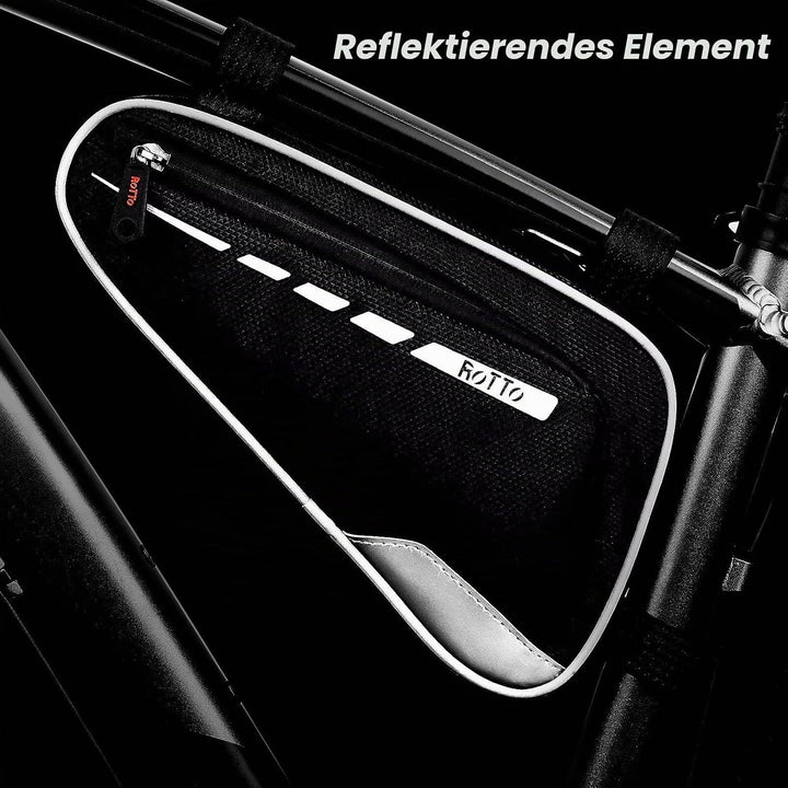 ROTTO Fahrrad Rahmentasche Dreieckstasche Wasserdicht 2l Fahrradtasche Rahmen Triangeltasche mit Ref