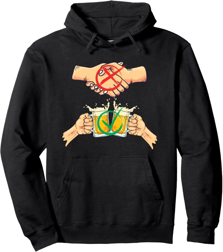 Lustiges Bier Quarantäne Humor Social Distancing Geschenk Pullover Hoodie