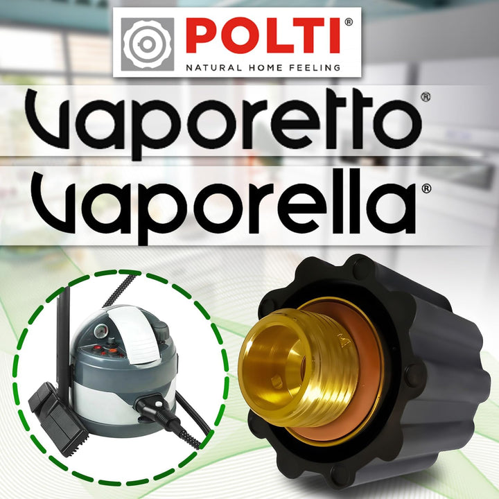 Ventil für Polti Vaporetto oder für Polti Vaporella - Einstellung 4,5 Bar - Aussengewinde von 1/2" V