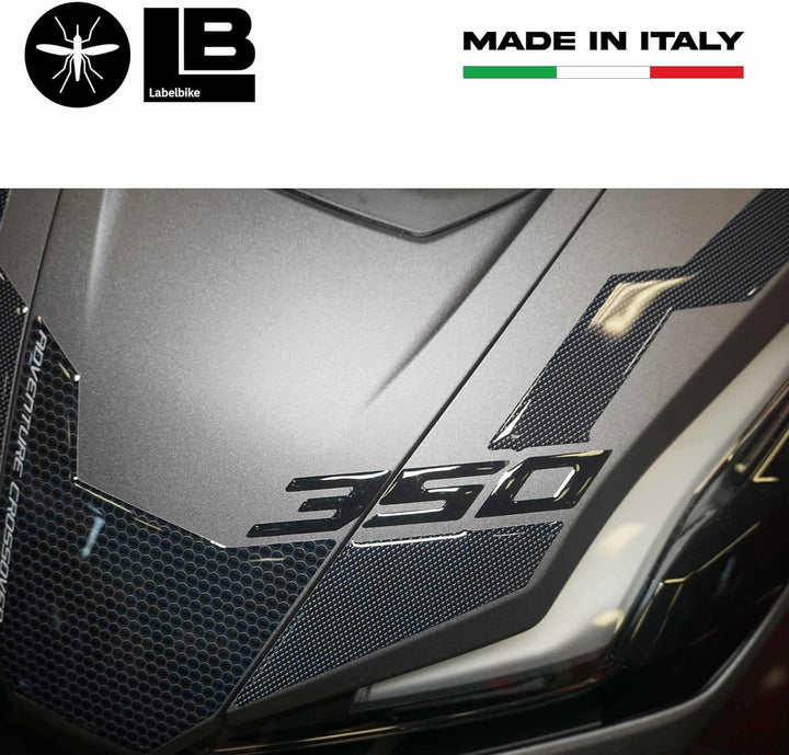 labelbike - 3D Harz Scooter Vorderseiten Aufkleber kompatibel mit Honda ADV350 2022-2023 Vordere Sch