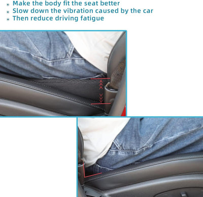 OLYDON Keilkissen Auto, Memory Foam Sitzkissen Auto, Schmerzlinderung, Verbesserung Beim Sitzen, Sit