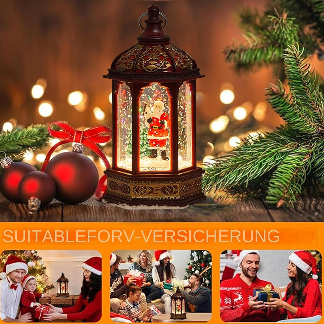 Fall Schneekugel,Schneekugeln Weihnachtsdekoration | Festliche Beleuchtete Deko Für Schreibtisch Par