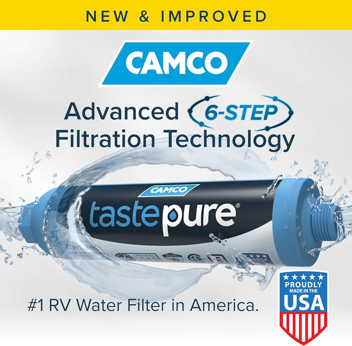 Camco 40013 TastePure KDF/Carbon Wasserfilter, Blau