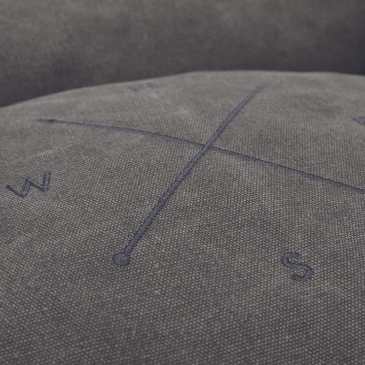 TRIXIE Hundebett BE Nordic Föhr 60x50 cm in dunkelgrau – eckiger Hundekorb für kleine & grosse Hunde