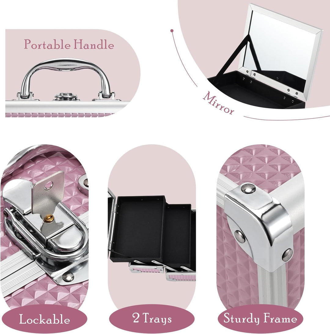 Joligrace Kosmetikkoffer Schminkkoffer Make up Koffer Beauty Case Kosmetik Make up Organizer Koffer