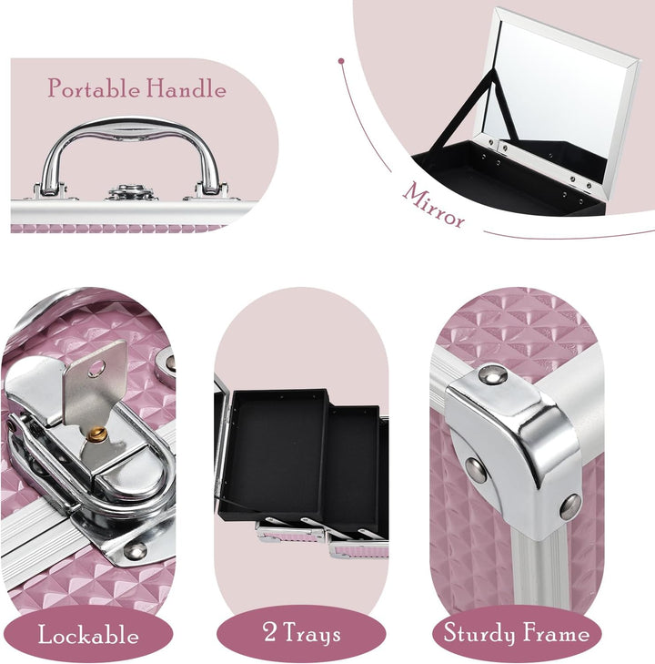 Joligrace Kosmetikkoffer Schminkkoffer Make up Koffer Beauty Case Kosmetik Make up Organizer Koffer