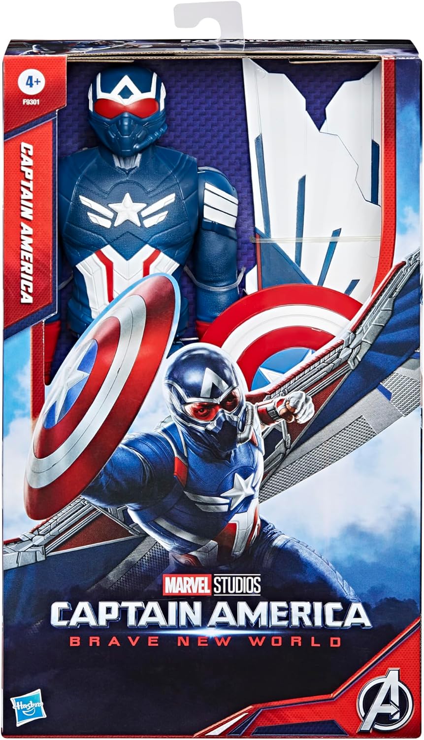 Marvel Studios Captain America Brave New World, Captain America Deluxe Action-Figur, 30 cm