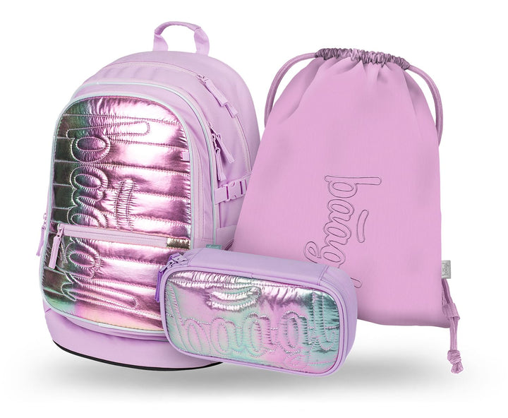 Baagl Schulrucksack Set Jungen Mädchen 3 Teilig, Schultasche für Grundschule Volksschule, Grundschul