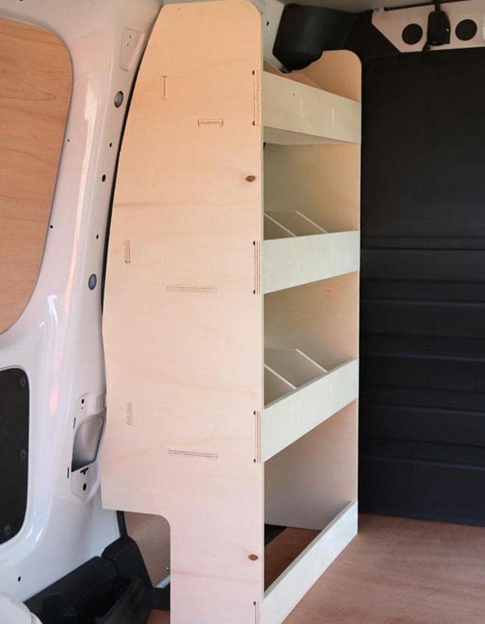 Vanify - Kompatibel mit Volkswagen Caddy L2 (Maxi) 2003-20 Fahrzeugeinrichtung Fahrzeugregale, Fahre