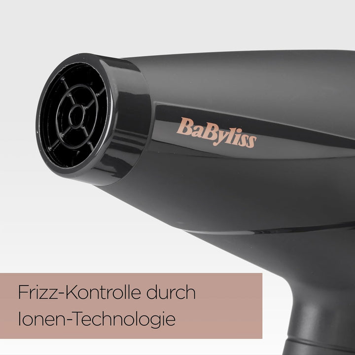 BaByliss Smooth Pro 2100 Haartrockner, Föhn mit leistungsstarken 2100 Watt, Made In Italy, Ionen-Tec