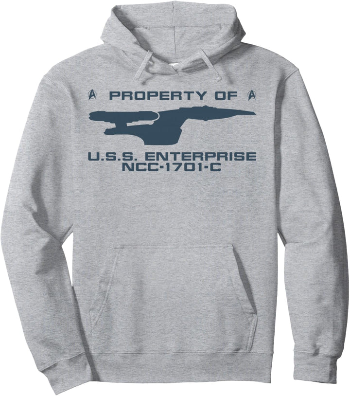 Star Trek The Next Generation U.S.S Enterprise Property Text Pullover Hoodie