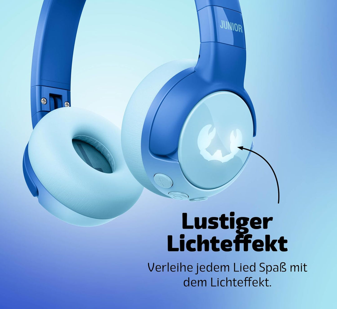 Fresh 'n Rebel Code Junior, kabellose Bluetooth-Kopfhörer für Kinder, sicherer Klang (, Wavy Water