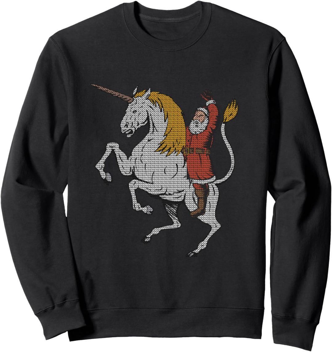 Sata Claus Unicorn Ugly Christmas Sweatshirt