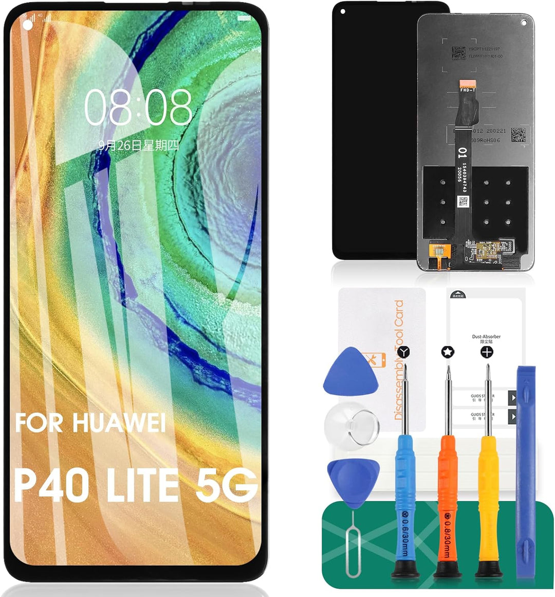 SRJTEK Kompatibel für Huawei P40 Lite 5G LCD Display Ersatzteile Assembly für CDY-NX9A Touch Screen