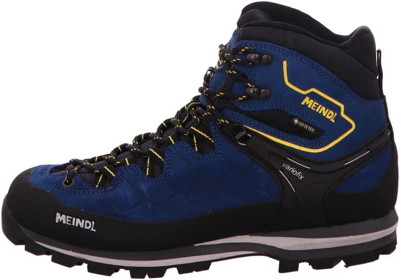Meindl Herren Wanderstiefel 38 EU Marine Gelb, 38 EU Marine Gelb