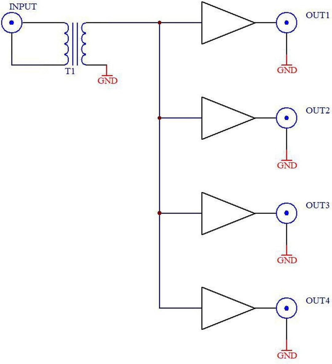 Aktiver HF-Isolationsverteiler, Grosser Frequenzbereich, Breitbandverteilung, SDR-GPSDO-Quelle für R