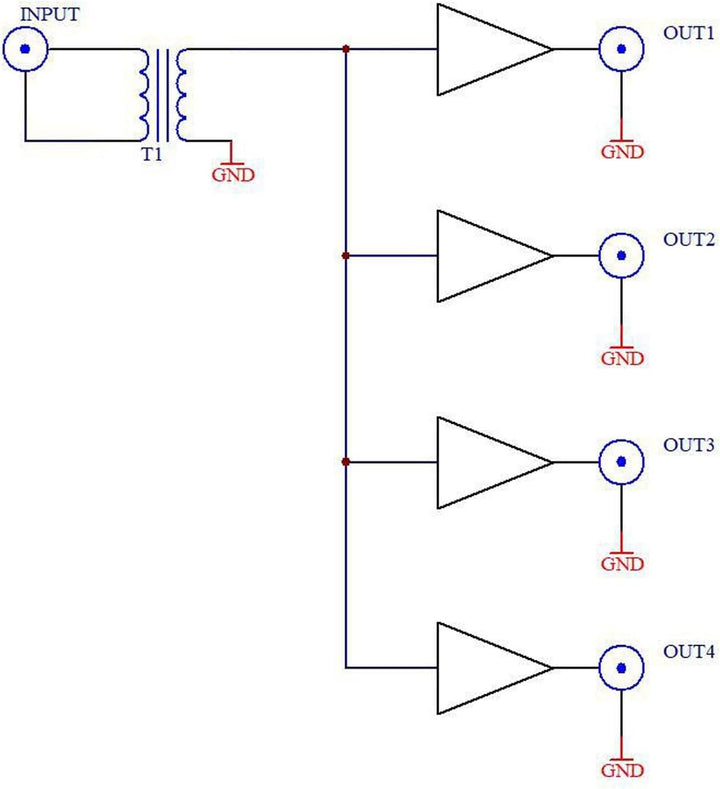 Aktiver HF-Isolationsverteiler, Grosser Frequenzbereich, Breitbandverteilung, SDR-GPSDO-Quelle für R