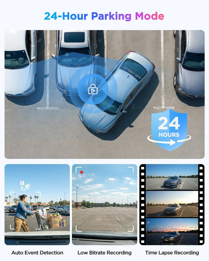 VIOFO A119 V3 Dashcam 2K 60fps mit GPS, 24 Std. Puffer Parkmodus Autokamera, Nur Frontscheibe 2560x1