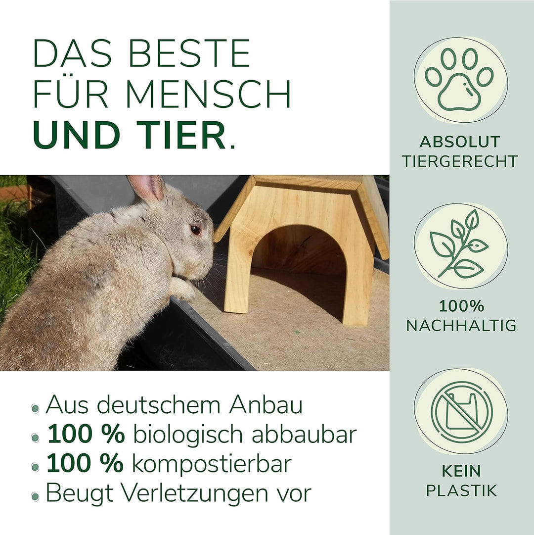Natursache 1 Nagerteppich aus 100% Hanf, 100 x 50cm – saugstark, staubfrei & schützend I Hochwertige