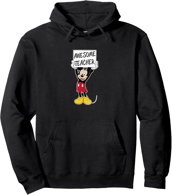 Disney Mickey Mouse Awesome Teacher Sign Pullover Hoodie