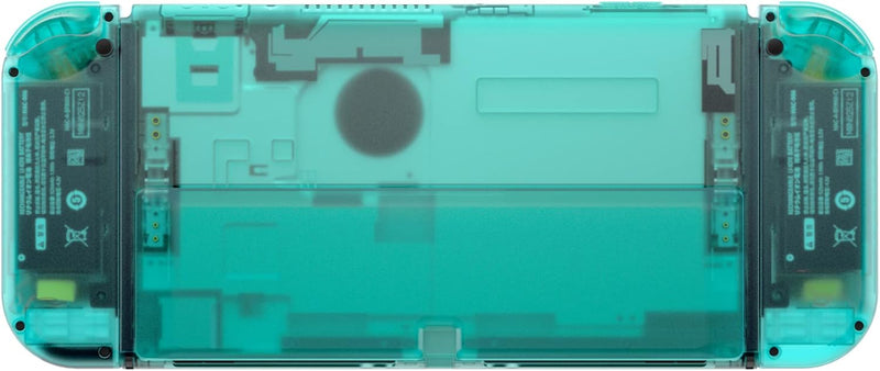 eXtremeRate Full Hülle für Nintendo Switch OLED, DIY-Ersatz Konsole case & Kickstand, NS Joycon Gehä