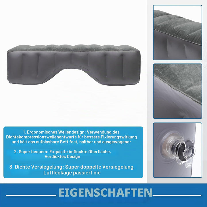 Auto-Matratze Schlafmatte für den Rücksitz Luftbett-Pad zum Nickerchen Grau