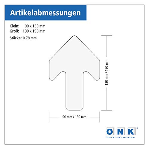 Selbstklebende Bodenmarkierung - Pfeil/Pfeile - Formstücke für Arbeitsbereiche, Lagerflächen und Tra
