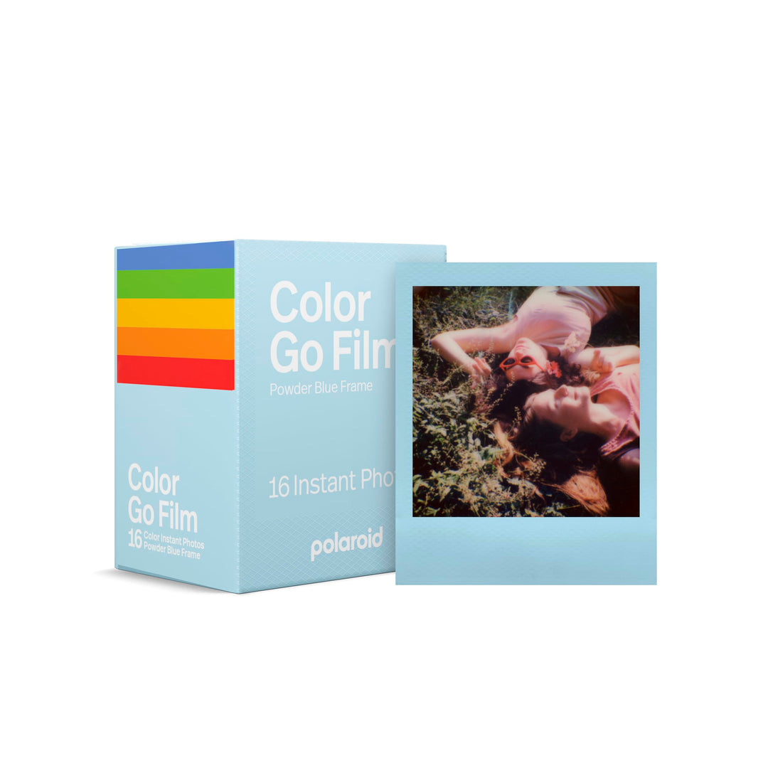 Polaroid Farbfilm für Go, puderblauer Rahmen, nur kompatibel mit Polaroid Go-Kamera, 16 Fotos (6376)