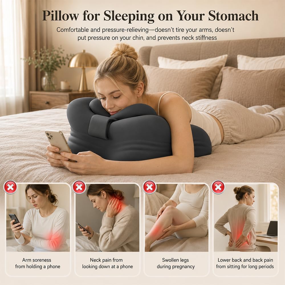 Lesekissen für Bett und Sofa, Ergonomisches Sitzkissen Bett für Die Paare, Multifunktions Reading Pi