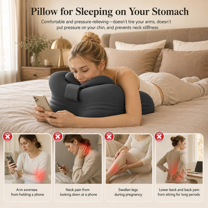 Lesekissen für Bett und Sofa, Ergonomisches Sitzkissen Bett für Die Paare, Multifunktions Reading Pi
