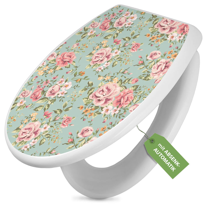 banjado Toilettendeckel mit Absenkautomatik 44,5x37cm - Soft Close Toilettensitz - WC Sitz mit Absen