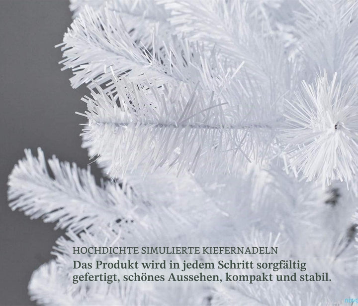 SOLAGUA NAVIDAD Künstlicher Weihnachtsbaum, Lametta-Blatt-Tanne 120–210cm Bäume mit Metallunterstütz